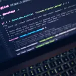 turned gray laptop computer