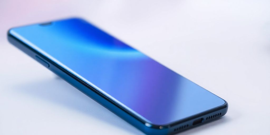 Smartphone Samsung A55 com design moderno e tela vibrante.