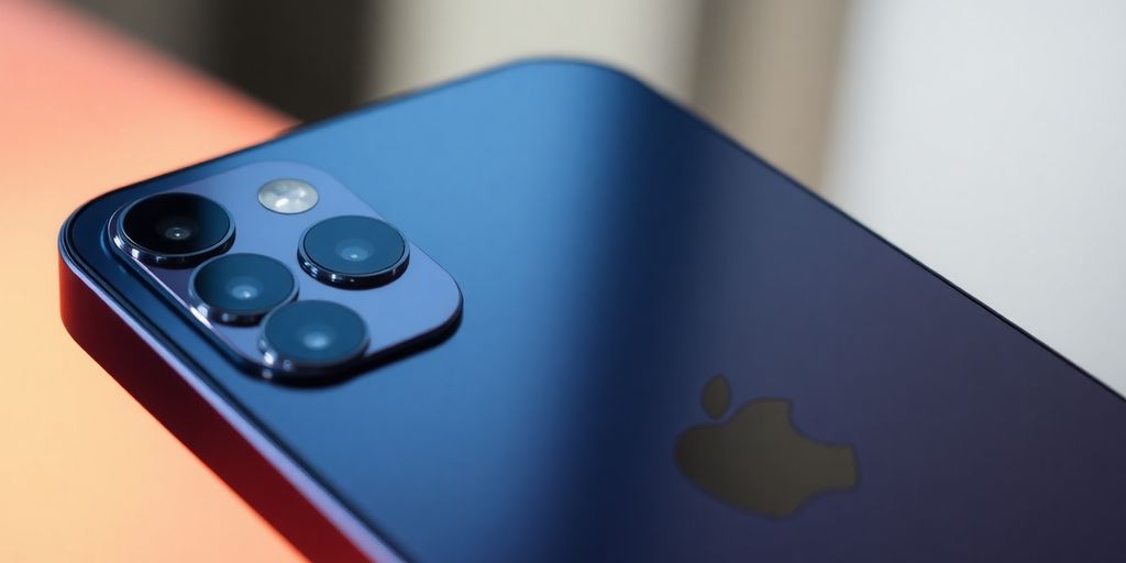 Imagem do iPhone 13 destacando seu design moderno.