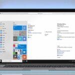 Notebook com Windows 11 mostrando novo Menu Iniciar customizável.
