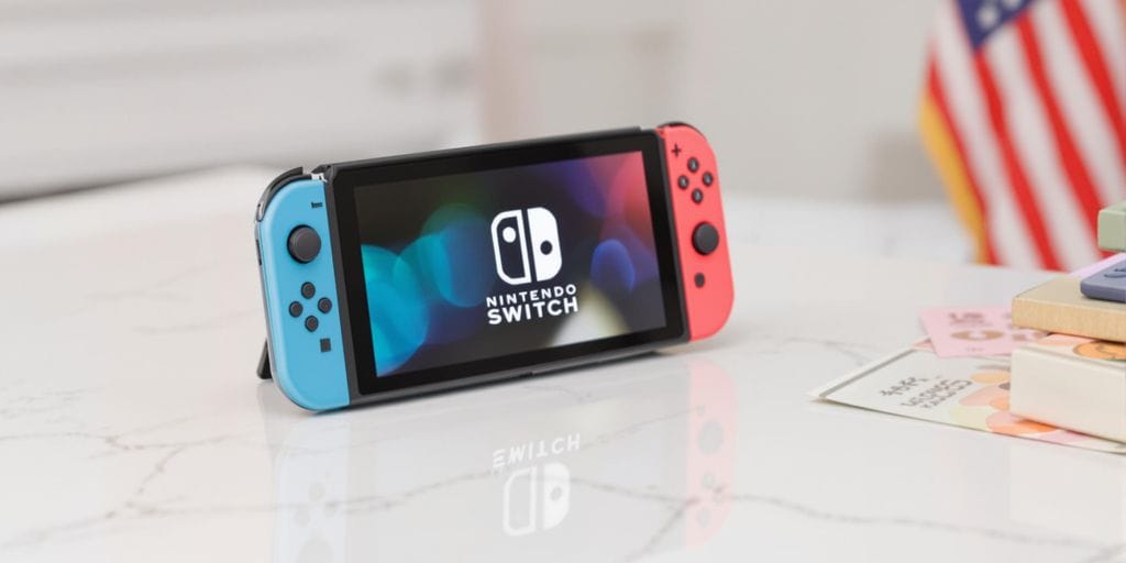 Novo Nintendo Switch 2 com controles em mesa moderna