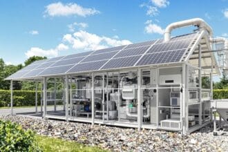 Máquina solar transforma CO2 e plástico em combustível limpo.