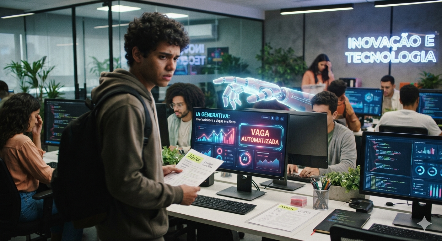 IA ameaça vagas de jovens trabalhadores: Geração Z sente o impacto mais forte 1 IA ameaça vagas de jovens trabalhadores: Geração Z sente o impacto mais forte