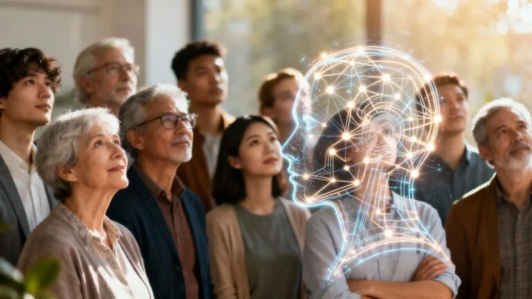 Pessoas pensando em soluções de IA.